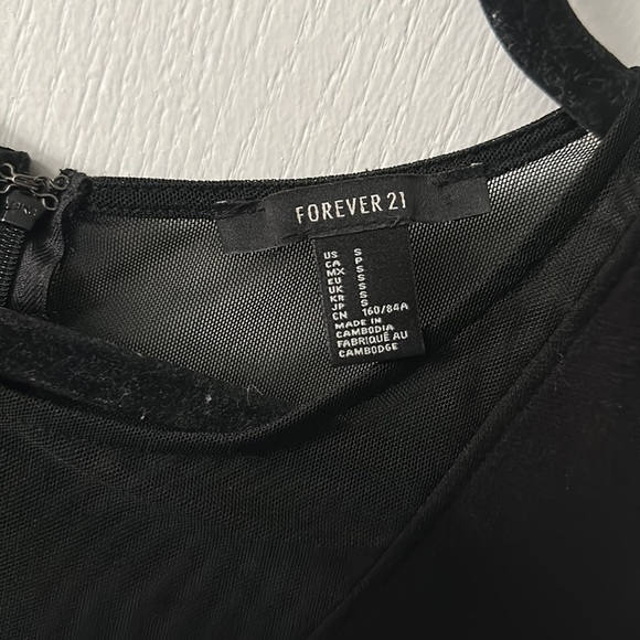 Forever 21 Black Mesh cut out dress - Picture 4 of 5